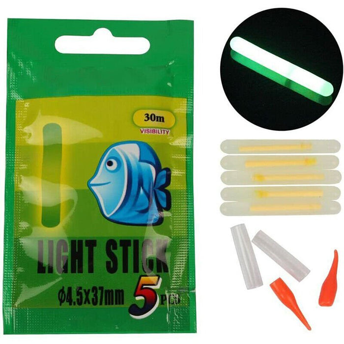 200 Pcs Chemical Light Fishing Fluorescent Glow Stick Clip On the Rod Tip TDPRO - Battery Mate