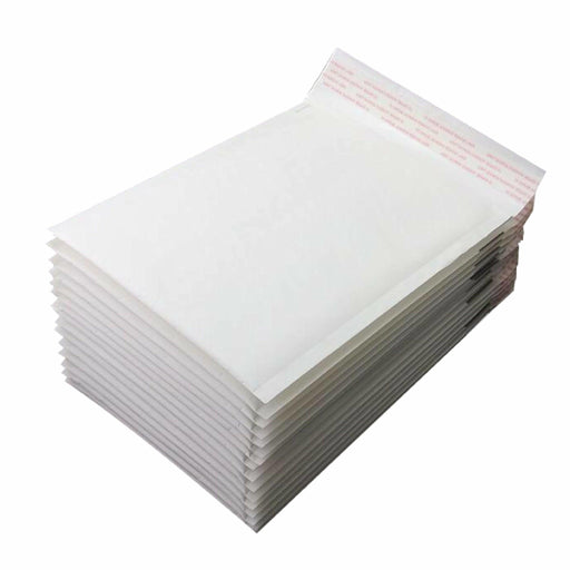 200 Pieces | Bubble Mailer 01 100 x 180mm Padded Bag Envelope - Battery Mate