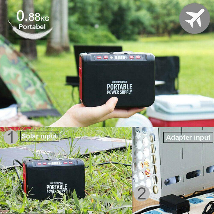 20000mAh Solar Power Generator Energy Storage Power Bank Supply For Camping CPAP - Battery Mate