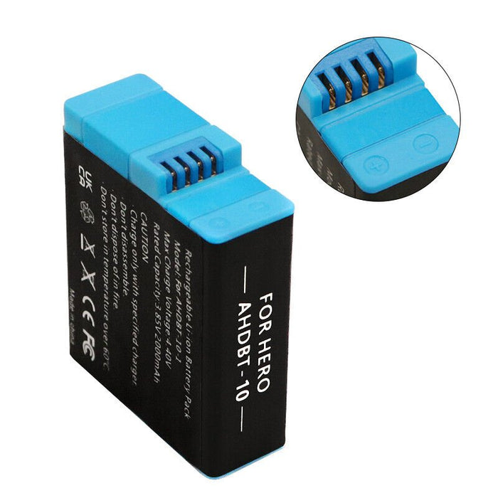 2000mAh for GoPro HERO 10 9 8 7 6 5 Replacement Battery / Dual Charger Kit - Battery Mate