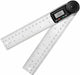 200mm Digital Angle Finder Ruler Protractor Measure Meter Stainless Steel 0-360° - Battery Mate