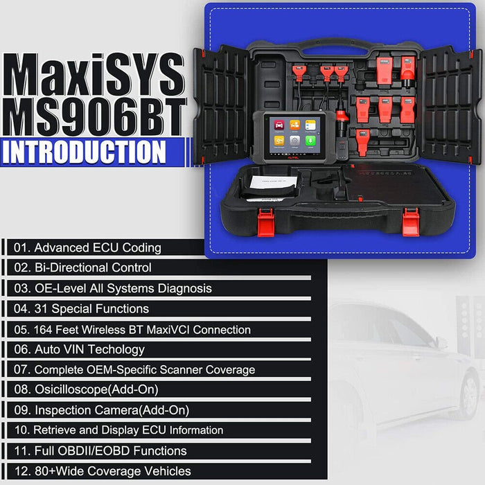 Autel Maxisys MS906 Pro Car Diagnostic Scan Tool with Advanced ECU