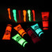 24 Tubes 25ml Art Body Paint Glow inLight Face & Body Paint with 6 Colors Glow Blacklight Neon Fluorescent for Party Clubbing Festival Halloween Makeup - Battery Mate