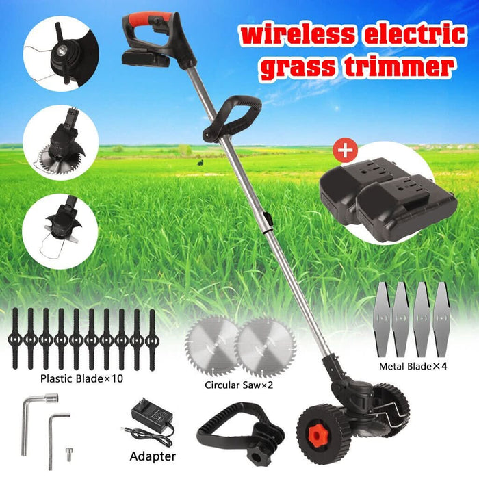 24v 1800w Cordless Grass Trimmer Lawn Grass Brush Cutter Blade