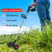 24v 1800w Cordless Grass Trimmer Lawn Grass Brush Cutter Blade Whipper Snipper + 2 Batteries - Battery Mate