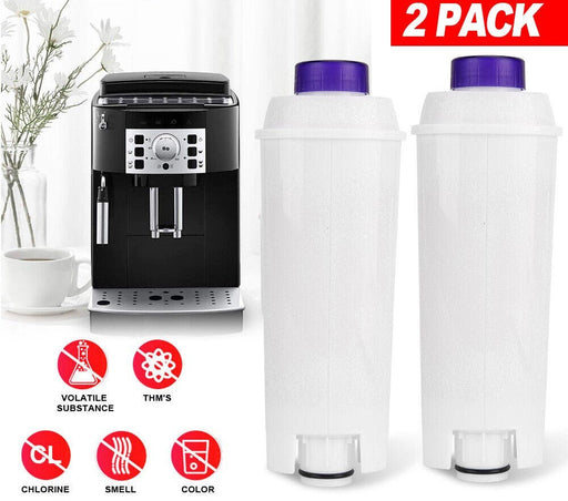 2Pcs Coffee Machine Water Filter For Delonghi Magnifica S Automatic ECAM22110SB - Battery Mate