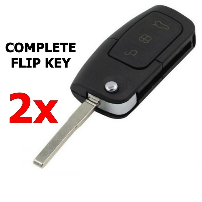 Remote Flipkey 2x FORD Remote Flip Key BF FG Falcon Territory Mondeo FPV Focus Fiesta ...