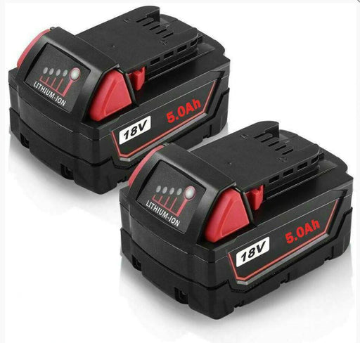 2x Pack For Milwaukee Compatible M18 18V XC 5.0Ah Battery - Battery Mate