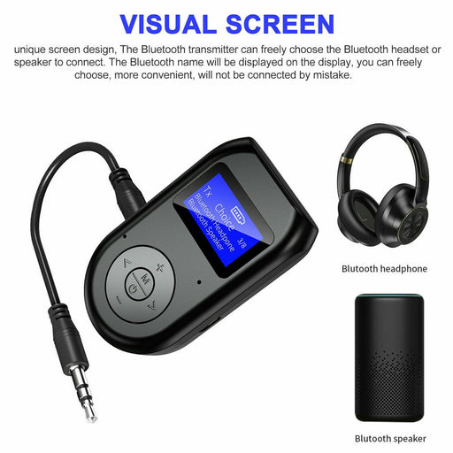 3 in1 Bluetooth 5.0 Wireless Transmitter Receiver Audio 3.5mm Adapter for PC TV - Battery Mate
