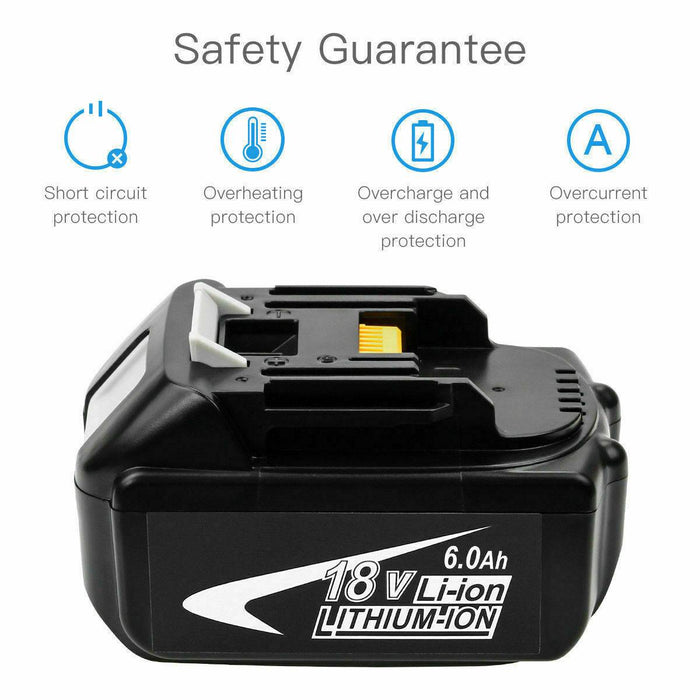 [3 Pack] 18V Makita Battery Replacement | BL1830 BL1850 Li-ion Battery 6.0AH BL1830B BL1840B BL1850B BL1860B - Battery Mate