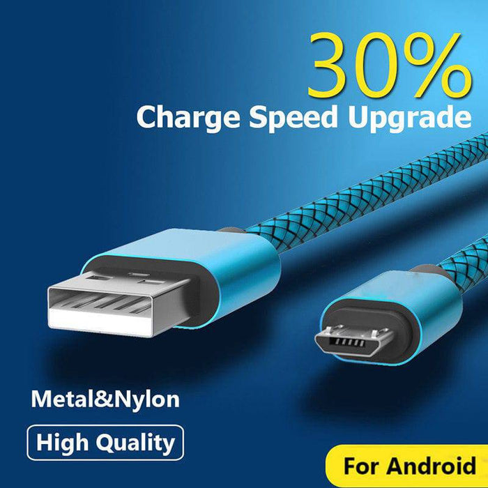 [3 Pack] Micro USB Data Sync Charger Cable Cord Android Samsung Galaxy S7 S6 S5 S4 Sony LG G4 G3 - Battery Mate