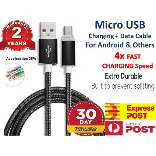 [3 Pack] Micro USB Data Sync Charger Cable Cord Android Samsung Galaxy S7 S6 S5 S4 Sony LG G4 G3 - Battery Mate