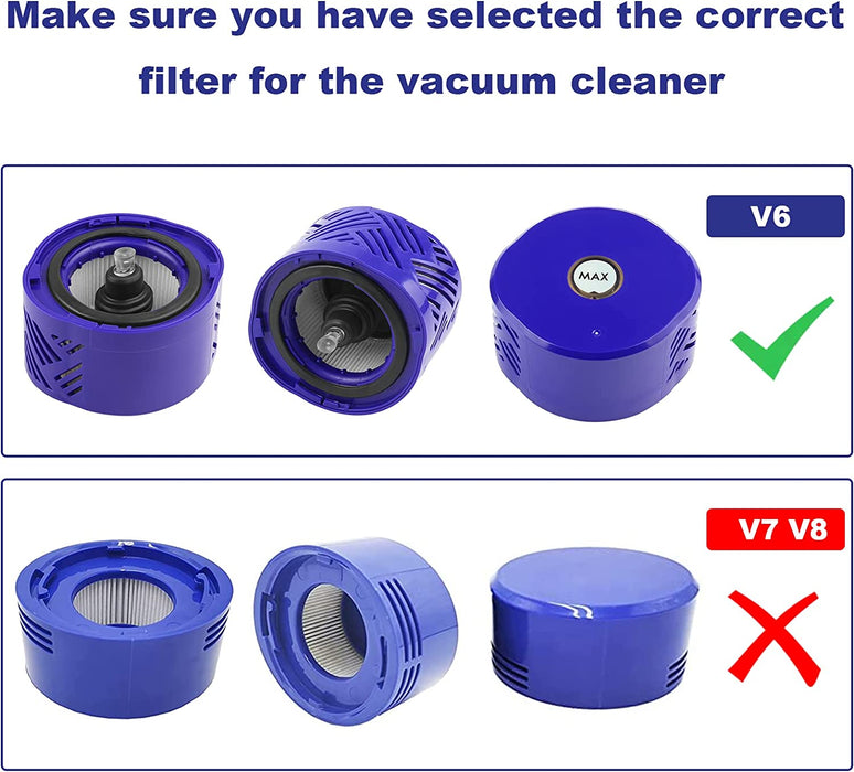 3 X Filter Kits Sets for DYSON V7 (SV11, SV37) & V8 (SV10, SV25) Vacuum Cleaners - Battery Mate