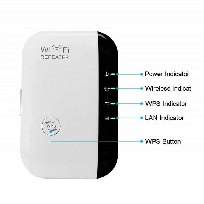 300Mbps Wifi Extender Repeater Range Booster AP Router AU Wireless-N 802.11 - Battery Mate