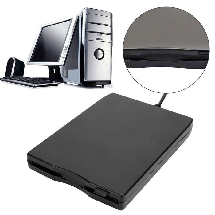 Computer Mobile Drive 3.5 inch USB Mobile Floppy Disk Drive Portable 1.44MB External FDD Rea ...