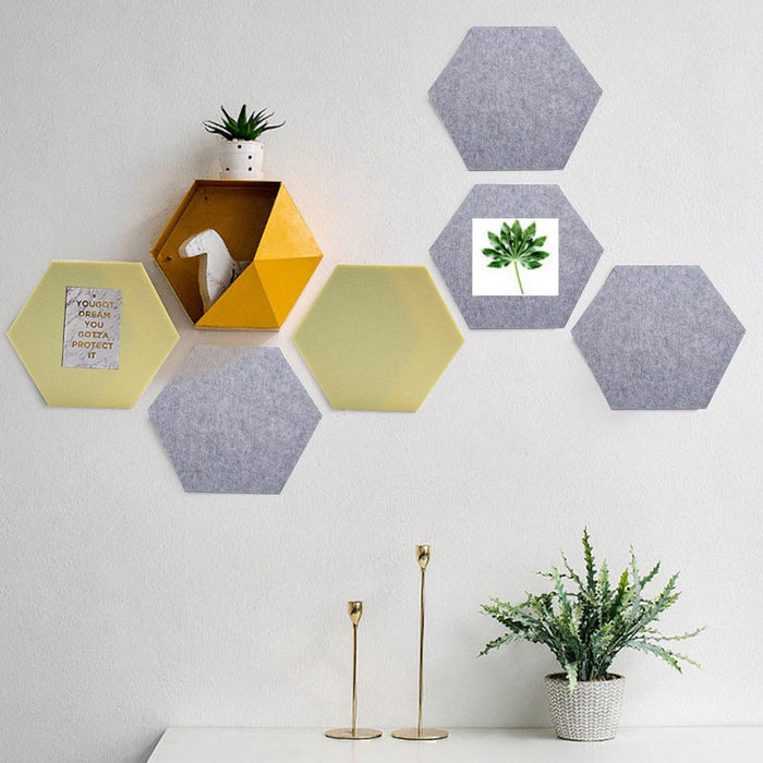 36PCS Hexagon Acoustic Foam Panels Sound Absorbing Wall Proof Noises Tiles I2M9 - Battery Mate