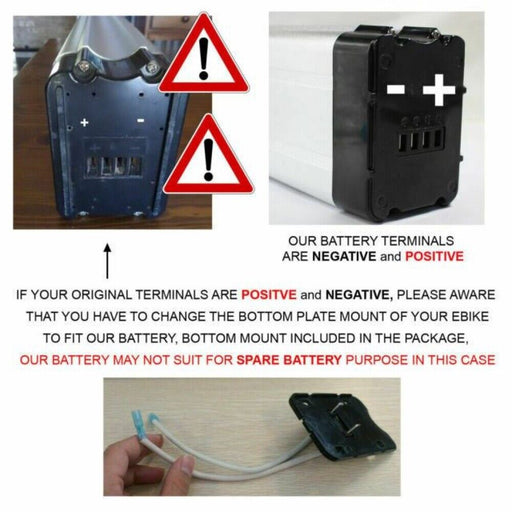 36V 15Ah Lithium Fish Battery for 200W 250W 350W Electric Bike Bicycle eBike - Battery Mate