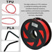 3D Printer Filament TPU 1KG - Red - Battery Mate