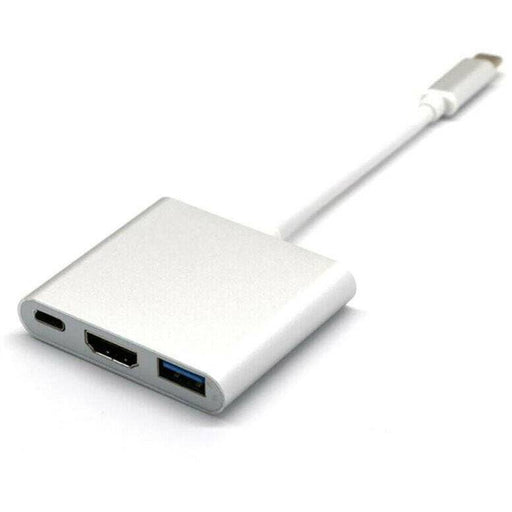 3IN1 USB 3.1 Type-C USB-C to Female HUB 4K HD HDMI Data Charging Cable Adapter - Battery Mate