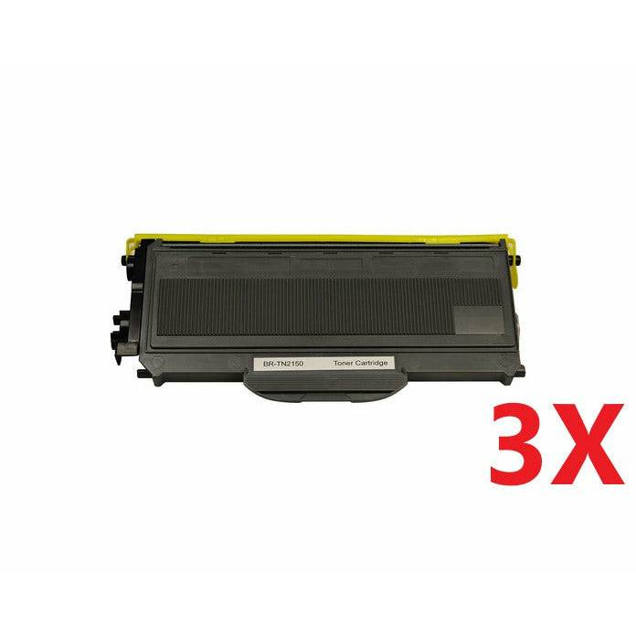 3x Toner for Brother TN-2150 TN2150 TN2130 HL2142 HL2170 DCP-7040 DCP7040 - Battery Mate
