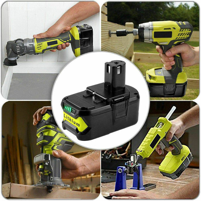 [4 Pack] 6ah Ryobi One+ Plus Compatible 18V Batteries - Battery Mate