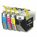 4 Pack Brother LC-3319XL Compatible Ink Cartridges Combo (High Yield of Brother LC-3317) [1BK, 1C, 1M, 1Y] - Battery Mate