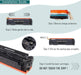 4 PACK GENERIC CF500X/501X/502X/503X TONER FOR HP PRINTERS - Battery Mate