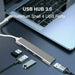 4 Port USB C HUB 3.0 Type C Multi Splitter OTG Adapter for PC Laptop Mac Android - Battery Mate