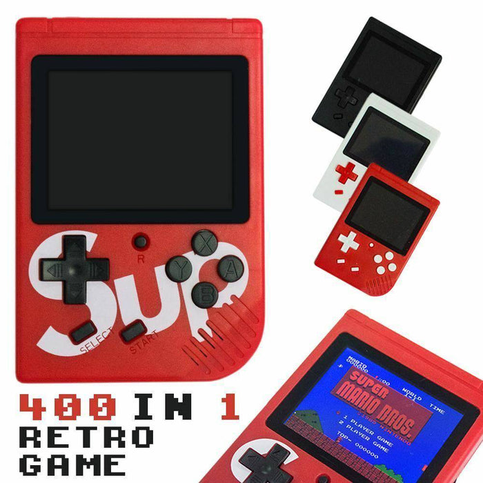 400 In 1 SUP Portable Video Game Handheld Retro Classic Gameboy Console + Remote - Battery Mate