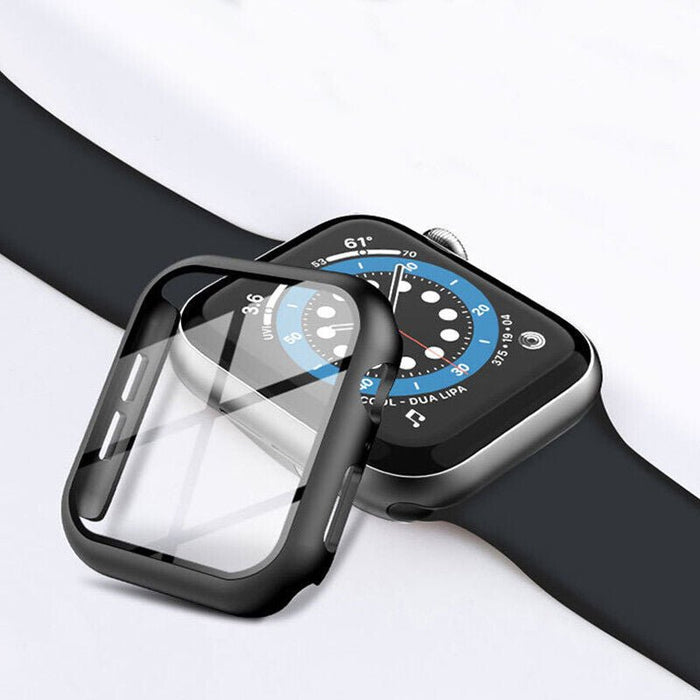 44mm For Apple Watch iWatch Ultra 8 SE 7 6 5 4 Screen Protector Case | Black - Battery Mate