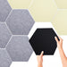 48PCS Hexagon Acoustic Foam Panels Sound Absorbing Wall Proof Noises Tiles I2M9 - Battery Mate