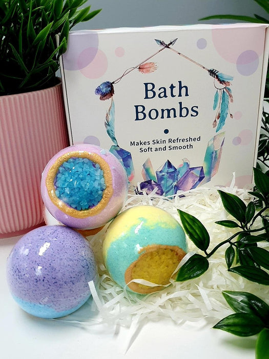 4pcs Bath Bomb Gift Set With Surprise Inside, Bath Bombs - Battery Mate