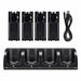 4x Rechargeable Battery Pack & Wii Controller Charger Dock Station for Nintendo - Battery Mate