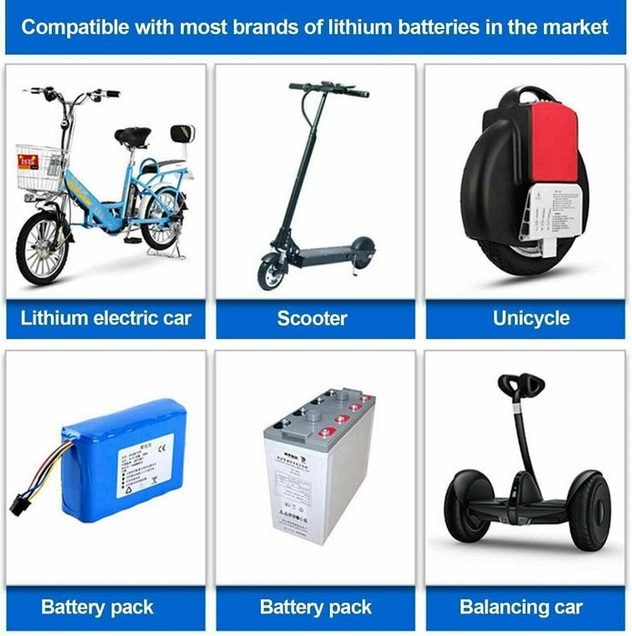 5 in 1 42V 2A Li-ion Battery Charger Electric Scooter Bicycle Ebike - Battery Mate