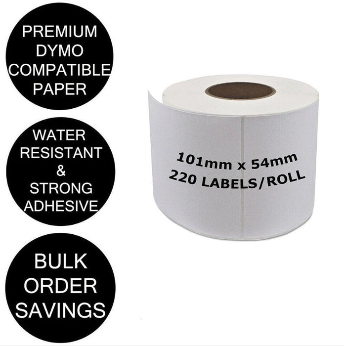 5 Rolls | Dymo Compatible SD99014 LabelWriter 450 Seiko Product Labels 54mm x 101mm 99014 - Battery Mate