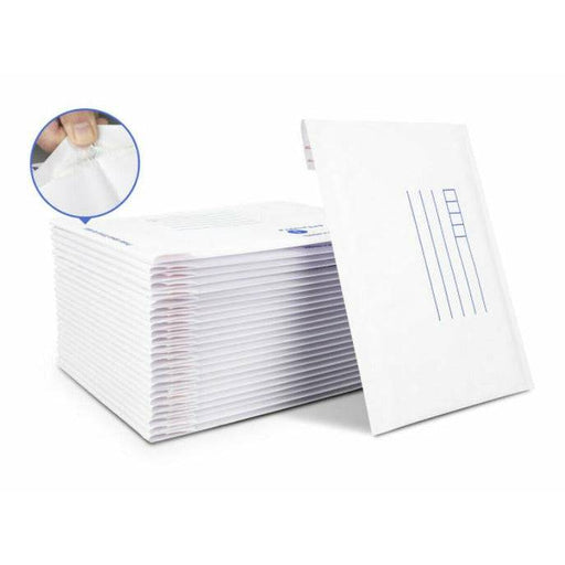 500 Pieces | Bubble Mailer 01 100 x 180mm Padded Bag Envelope - Battery Mate