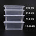500ml (Small) | 50 Pack Food Containers Takeaway Storage Box - Battery Mate