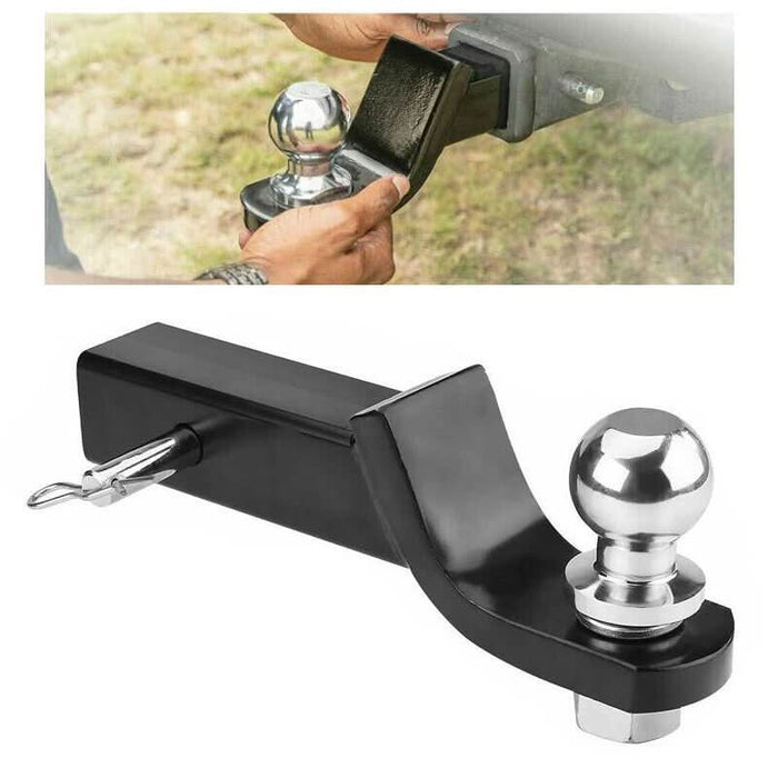 50MM Towbar Tongue Ball Mount Hitch Drop Tow Bar For 4WD Trailer Carav ...