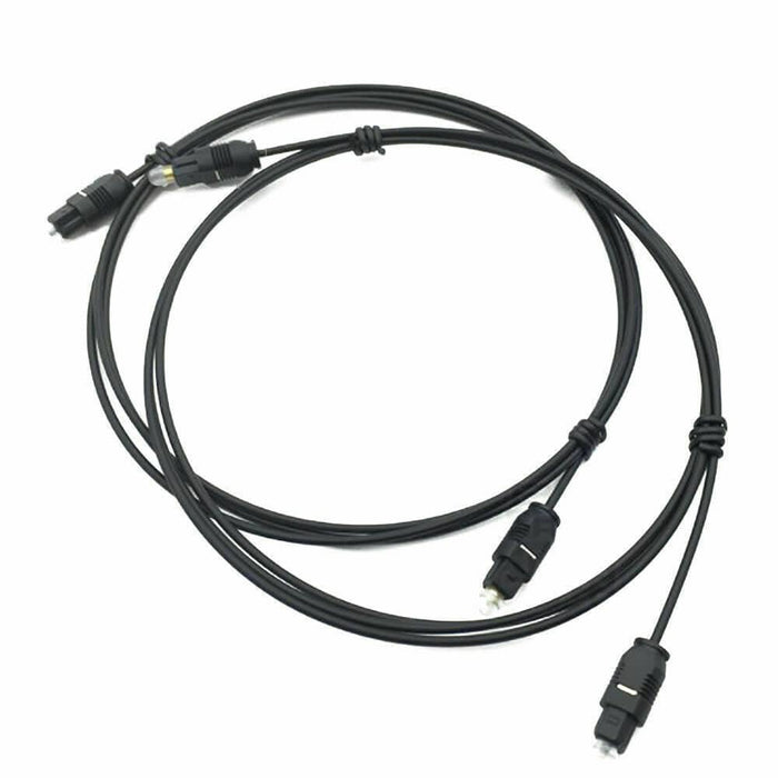 5M | Ultra-Premium Optical Fiber Digital Audio Cable Lead Cord To slink Black S/PDIF - Battery Mate