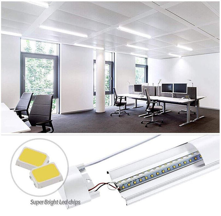 5PCS LED Slim Ceiling Batten Light Daylight 120CM 1.2M 6500K 4FT Coolwhite - Battery Mate