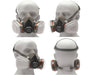 7 IN 1 Gas Mask Full Face Respirator Paint Spray Chemical Facepiece Safety - Battery Mate