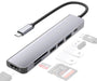 7-in-1 USB-C Hub Adapter Type-C Hub HDMI For MacBook Pro Air iPad Pro Laptop - Battery Mate