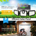 74 LED 3 Head Garden Solar Lights Outdoor Fence Security Motion Sensor Lamp AU - Battery Mate