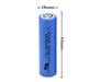 [8 Pack] 18650 Rechargeable Batteries Lithium Li Ion 3.7V 3600mah mAh Length 69mm - Battery Mate
