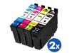 8 Pack Compatible Epson 212XL (C13T02X192-C13T02X492) High Yield Ink Cartridges Combo [2BK,2C,2M,2Y] - Battery Mate