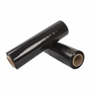 8 Rolls | Stretch Film BLACK Hand Use 500mm x 450m | 25UM Pallet Shrink Wrap - Battery Mate