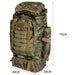 80L Military Tactical Backpack Rucksack Hiking Camping Outdoor Trekking Army Bag - Battery Mate