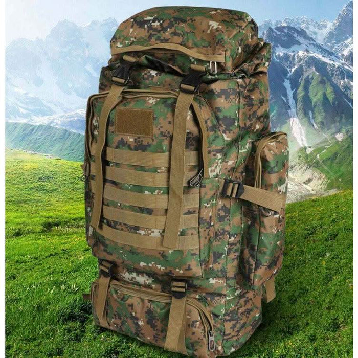 80L Military Tactical Backpack Rucksack Hiking Camping Outdoor Trekking Army Bag - Battery Mate