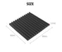 96 Pack | Acoustic Soundproof Foam Sound Absorbing Panels 30×30×2.5cm - Battery Mate