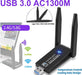 AC1300 USB 3.0 WiFi Wireless Adapter Dongle 802.11ac 5GHz Dual Band 11AC - Battery Mate